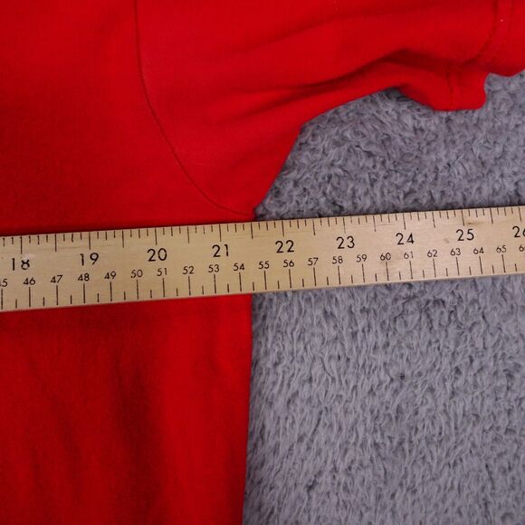 VTG Lee Sport Chicago Bulls Men's Red 90s Spell Out Embroidered T-Shirt Sz‎ M - Picture 5 of 10